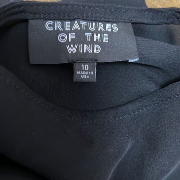 CREATURES OF THE WIND 100% SILK SCOOP NECK BLOUSE SIZE L - Picture 5 of 6